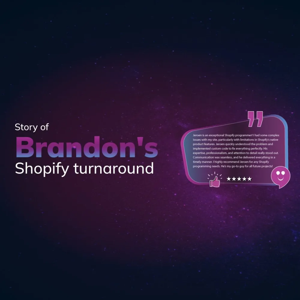 Brandon's Shopify turnaround